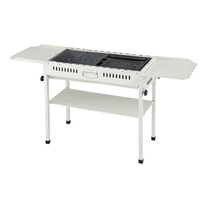 Grillz Portable BBQ Grill w/ Stainless Steel Racks & Pans for Outdoor 4
