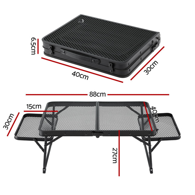 Weisshorn Camping Table Mesh Desktop Lightweight Portable Outdoor Folding Grill Desk 2