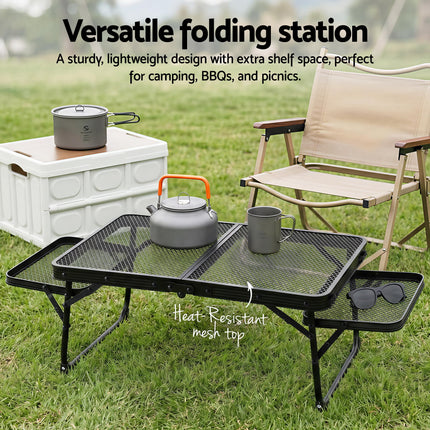 Weisshorn Camping Table Mesh Desktop Lightweight Portable Outdoor Folding Grill Desk 4