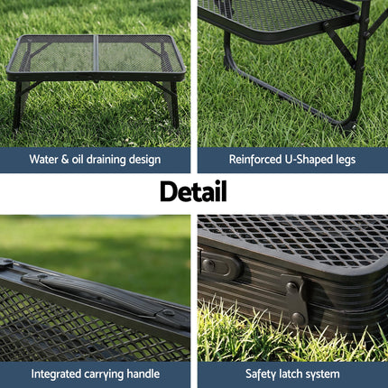 Weisshorn Camping Table Mesh Desktop Lightweight Portable Outdoor Folding Grill Desk 7