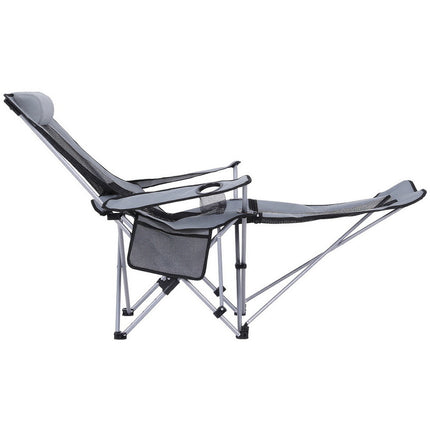 Weisshorn Camping Chair Adjustable Reclining Portable Outdoor Folding Chair Grey 4