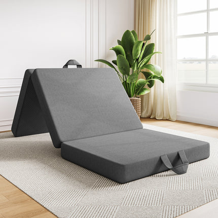15cm Small Single BedStory 3-Fold Mattress Folding Foam Bed Washable Cover, 180x70cm 4