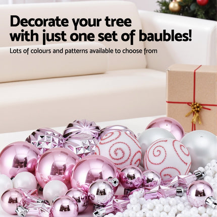 Jingle Jollys 33pcs Christmas Tree Decorations Set Baubles Ornaments Party Pink 4