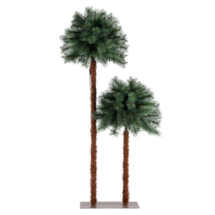 Jingle Jollys Christmas Tree 1.5+1m LED Xmas Palm Tree Party Decorations 2 in 1 3
