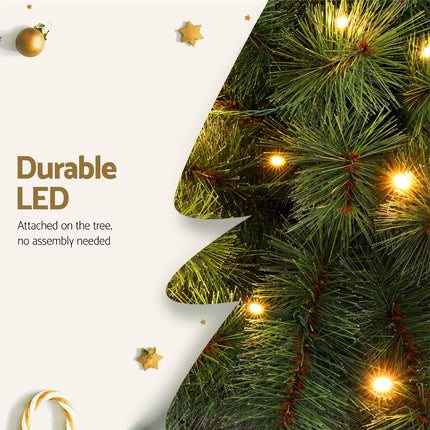 Jingle Jollys Christmas Tree 1.5+1m LED Xmas Palm Tree Party Decorations 2 in 1 5