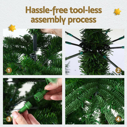 Jingle Jollys Christmas Tree 2.1M LED Sparse Xmas Tree 860 Tips Party Decoration 5