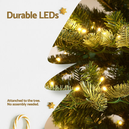 Jingle Jollys Christmas Tree 2.1M LED Sparse Xmas Tree 860 Tips Party Decoration 6