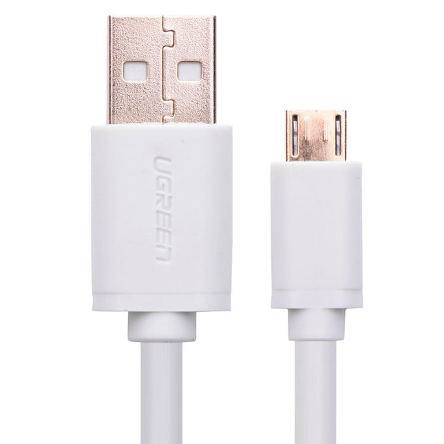 UGREEN Micro USB Male to USB Male cable Gold-Plated - White 2M (10850) 2