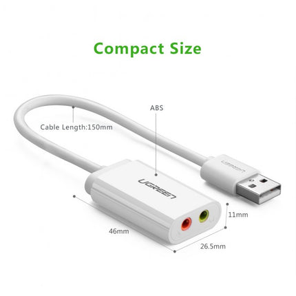UGREEN USB 2.0 External 3.5mm Sound Card Adapter (30143) 2