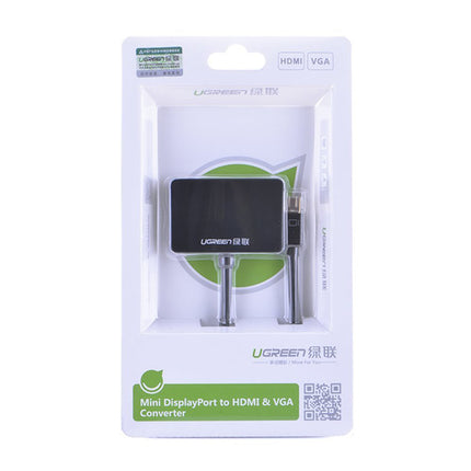 UGreen 4K Mini DisplayPort to HDMI / VGA Adapter - Black (10439) 4
