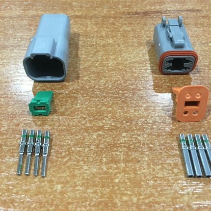 Deutsch DT 4-Way 4 Pin Electrical Connector Plug Kit #DT4 Trailer Waterproof AU 2